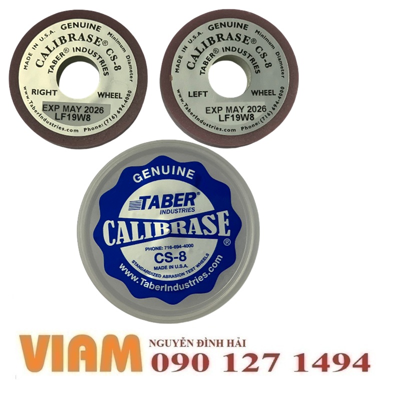 Đá mài Taber CS-8 – Giải pháp test mài mòn “nhẹ mà sâu” cho vật liệu mỏng