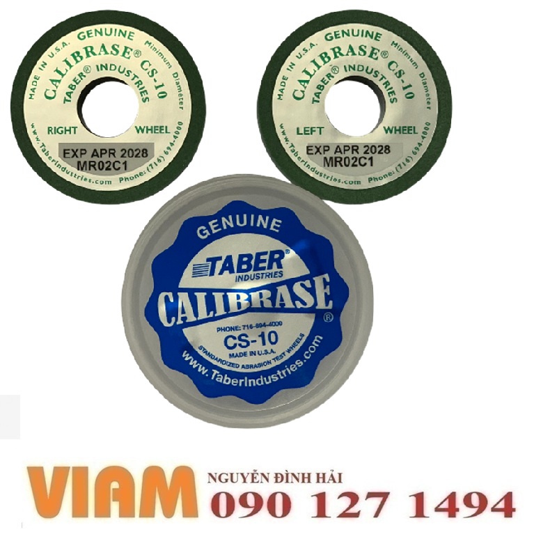 Đá Mài Taber CS-10: Giải Pháp Kiểm Soát Chất Lượng Vải & Vật Liệu Chính Xác Đến Từng Milimet