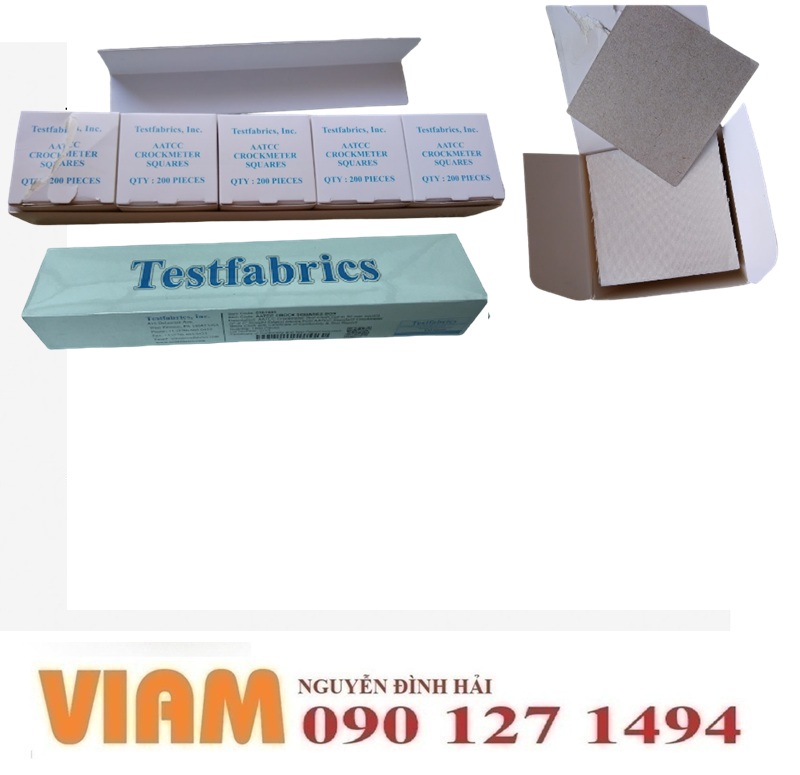 Vải đo độ bền ma sát theo tiêu chuẩn AATCC tới từ hãng Fabric