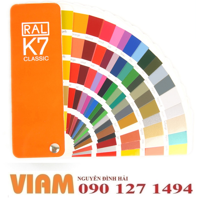 Quạt màu RAL K7 – Giải pháp chuẩn màu tối ưu cho ngành sơn